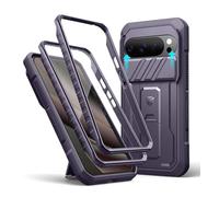 Dexnor for Google Pixel 10 Pro XL Case with Slide Camera Cover & 2 Front Frames & Built-in Screen Protector & Heavy-duty Kickstand, Full-body Shockproof Protective Cover Rugged Bumper Cases - Purple