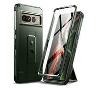 Dexnor for Google Pixel 7 Pro 5G Case, [Built in Screen Protector and Kickstand] Heavy Duty Military Grade Protection Shockproof Protective Cover for Google Pixel 7 Pro 5G - Military Green