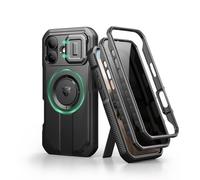 Dexnor for iPhone 17 Case with Slide Camera Cover & Adjustable Kickstand & Privacy Screen Protector, Compatible with MagSafe, Rugged Shockproof Bumper Cases Heavy-duty Magnetic Protective Cover