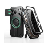 Dexnor for iPhone 17 Pro Case with Slide Camera Cover & Foldable Kickstand & Privacy Screen Protector, Compatible with MagSafe, Rugged Shockproof Bumper Cases Heavy-duty Magnetic Protective Cover