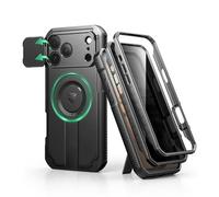 Dexnor for iPhone 17 Pro Max Case with Slide Camera Cover & Foldable Kickstand & Privacy Screen Protector, Compatible with MagSafe, Rugged Shockproof Bumper & Heavy-duty Magnetic Protective Cover