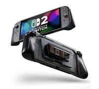 Dexnor for Nintendo Switch 2 Case 2025 Dockable Cover with Flip Stand & Detachable Magnetic Card Holder 3 Games 2 SD Card Storage & Ergonomic Grip & Quick-Release Joy-Con Design