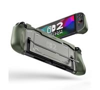 Dexnor for Nintendo Switch 2 Case 2025, Ultra-light Shockproof Dockable Cover with Non-slip Ergonomic Grip & Supports Stand Use Green