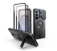 Dexnor for Samsung Galaxy S26 Plus Case, Compatible with MagSafe, Black | Camera Cover & Adjustable Kickstand & Screen Protector , Rugged Shockproof Bumper Cases Heavy-duty Magnetic Protective Cover