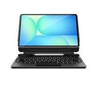 Dexnor for Samsung Galaxy Tab S10 FE+ Plus Case with Keyboard 13.1" Floating Cantilever Magnetic Stand Multi-Touch Trackpad Dual Bluetooth Multi-Device Connection Backlit Keyboard S Pen Holder - Black