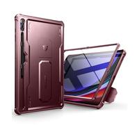 Dexnor for Samsung Galaxy Tab S10 Ultra/S9 Ultra/S8 Ultra Case, [Built in Screen Protector and Kickstand] Heavy Duty Military Grade Protection Shockproof Protective Cover - Red