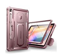 Dexnor for Samsung Galaxy Tab S6 Lite Case, [Built in Screen Protector and Kickstand] Heavy Duty Military Grade Protection Shockproof Protective Cover for Samsung Galaxy Tab S6 Lite - Pink