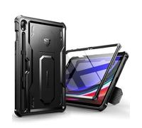 Dexnor Case, [Built in Screen Protector and Kickstand] Heavy Duty Military Grade Protection Shockproof Protective Cover - Black