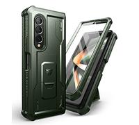 Dexnor for Samsung Galaxy Z Fold 4 5G Case, Dual Layer Rugged Case with Built-in Screen Protector & Kickstand(NO Pen Slot) - Green