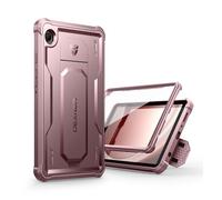 Dexnor Full-body Case for Samsung Galaxy Tab A9 (2023), Heavy Duty Rugged Shockproof Dual Layer Bumper Protective Cover with Built-in Screen Protector & Kickstand - Pink