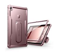 Dexnor Full-body Case for Samsung Galaxy Tab A9+ Plus 10.9 inches (2023), Heavy Duty Rugged Shockproof Dual Layer Bumper Protective Cover with Built-in Screen Protector & Kickstand - Pink