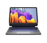 Dexnor Keyboard Case for Samsung Galaxy Tab S10 Lite/S10 FE/S9 FE 5G 10.9"/S9 11" Case with Keyboard Magnetic Floating Cantilever Stand Multi-Touch Trackpad Wireless Backlit With S Pen Holder, Black