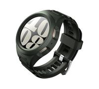 Dexnor Rugged Case with samsung watch 6 (40/44MM), Military Grade Protective Case with Soft Silicone Rugged Shockproof Adjustable iWatch Bands Strap for Sports - Green