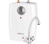 dexPro 2kW Water Heater Undersink Electric 5 Litre Storage Tank for Light Commercial and Domestic Use: with Mixer Tap and Hoses: Temperature Control, Frost Protection, Thermal Cut Out: Energy Rating A
