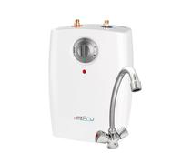 DexPro DXU5LV 5L Undersink Vented Water Heater 2kW with Kitchen Swan Neck Vented Mixer Tap & Hoses