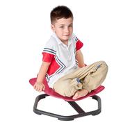 DexQur Cottage Elephant Sensory Swivel Chair, Kids Spinning Carousel Chair, ADHD Wobble Chair, Sit and Spin for Autistic Kids, Rose Red