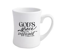 Dexsa God's Grace Is Sufficient Designer Coffeehouse Mug, 19oz