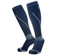 Dexshell Longlite 2.0 Waterproof Socks: Jet Black Grey Stripe: S Size: