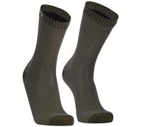 DexShell Ultra Thin Crew Waterproof Cycling Socks - Olive Green / Medium