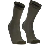 Dexshell Ultra Thin Crew Waterproof Cycling / Sport Socks In Olive Green