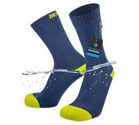 DexShell Ultra Thin Waterproof Socks for Men & Women - Lightweight Bamboo Rayon Inner, Breathable Membrane for Cycling, Hiking & Wet Weather - Navy Crew SM