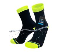 DexShell Waterproof Everyday Socks - Breathable Membrane Over-the-Ankle Socks for Walking, Commuting & Wet Weather Protection - HYV Black, Unisex Medium