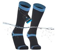 DexShell Waterproof Socks Coolvent for Men & Women, Hiking Skiing Hunting in Cold Wet Weather, Coolmax Cushioning Inners with Breathable PFOA-free Membrane, Unisex SM, Blue Stripe