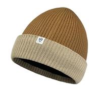 DexShell Waterproof Two-Tone Cuffed Beanie for Men & Women, Acrylic Knit Outer with Fleece Liner and Breathable Membrane Laminated on The Inside, Brown Sand, One Size