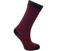 Dexshell Waterproof Ultra Thin Bamboo Crew Sock: Burgundy: L Size: L,