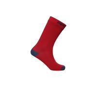 Dexshell Waterproof Ultra Thin Bamboo Crew Sock: Red/Navy: S Size: S,