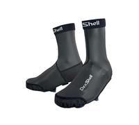 DexShell Zipperless Cycling Shoe Covers, Showerproof Windproof Overshoes with PU-Coated Fleece, Lightweight & Unisex - Black, SM