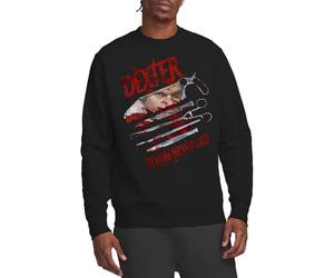Dexter Blood Never Lies Crew Sweatshirt, Black, XX-Large