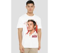 Dexter Blood Splatter Unisex T Shirt, White Paramount Home Entertainment White 5XL