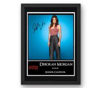 Dexter - Deborah Morgan - Jennifer Carpenter Signed Autograph Print Poster Black Framed Mounted Wall Art (10x12) Actor Artwork for Home & Office Decor Gift