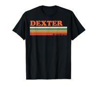 Dexter Retro Personalized First Name Vintage Stripes Value Graphic T-Shirt