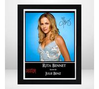 Dexter - Rita Bennet - Julie Benz Signed Autograph Photo Print Poster Mounted Wall Art (10x12) Actor Artwork for Home & Office Decor Gift