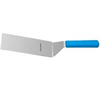 Dexter Russell P94862H Basics (31650H) Cake Turner, Square end, 8" x 3", Stainless Steel, Offset Blade with Heat Resistant Polypropylene Blue Handle, NSF