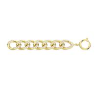 Dextera extender, White, Gold-tone plated