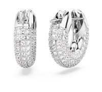 Dextera Hoop Earrings - female - Swarovski - Earrings - Gray - ONE SIZE - Accessories ONE SIZE