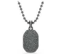 Dextera Octagon pendant, Octagon shape, Round cut, Black, Ruthenium plated