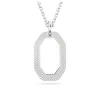 Swarovski Dextera Silver Octagon Necklace - 49.5cm