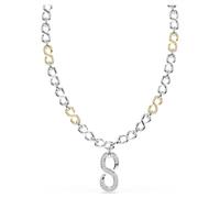 Dextera strandage, Round cut, White, Mixed metal finish