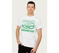 Dexter's Laboratory Men's Logo Silhouette T-Shirt in White | Size: Small Dexter's Laboratory White S