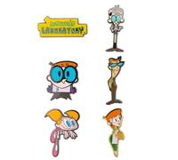 Dexter's Laboratory Mystery Enamel Pin Blind Box Series, Dexter, Dee Dee, Dad, Mom, Mandark, or Title Logo