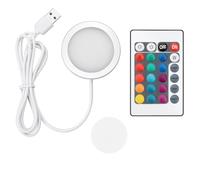 Dextri 3D Printer LED Lamp Kit 001 - RGB Color Light with Remote Control, 5V USB Powered, Compatible with Bambu Lab A1/A1 Mini/P1S/P1P/X1C - MakerWorld Maker’s Supply Hardware Kit (White)