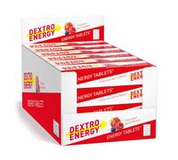 Dextro Energy Fizzy Sour Berry Tablets | Fast Acting Carbohydrates for a Quick Burst of Glucose | Ideal on The Go | Vegan| 47g (Pack of 24)