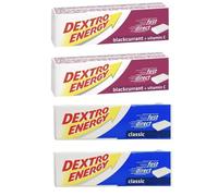 Dextro Energy Tablets Multipack, 4 x 47g - Blackcurrant & Classic