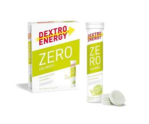 Dextro Energy Zero Calories I Recovery and Hydration Electrolyte Drink I Zero Effervescent Tablets I Lime | 3 Tubes, 60 Tablets |
