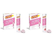Dextro Energy Zero Calories Pink Grapefruit I Electrolytes Sports Drink I Effervescent Tablets | Rapid Recovery and Hydration Electrolyte Drink I with caffeine I 3 Tubes, 60 Tablets (Pack of 2)