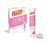 Dextro Energy Zero Calories Pink Grapefruit | Recovery and Hydration Electrolyte Drink | Zero Effervescent Tablets | with Caffeine I Vegan, 3 x 20